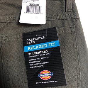 Dickies Relaxed Fit Straight Leg Carpenter Jean 30x30
